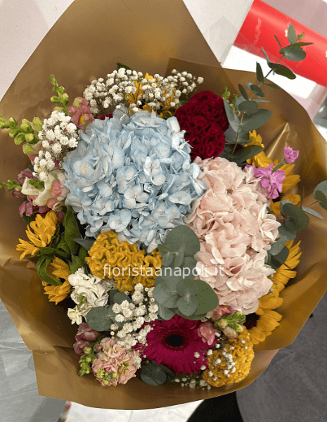 Bouquet con ortensia